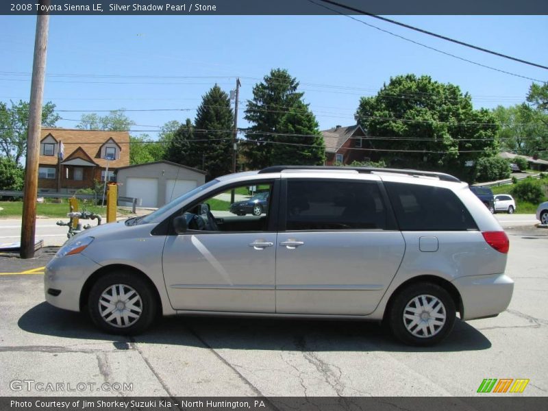 Silver Shadow Pearl / Stone 2008 Toyota Sienna LE