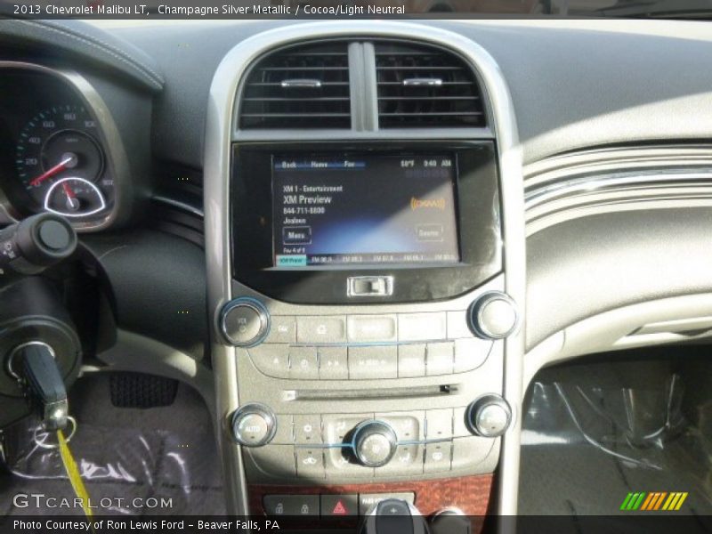 Champagne Silver Metallic / Cocoa/Light Neutral 2013 Chevrolet Malibu LT