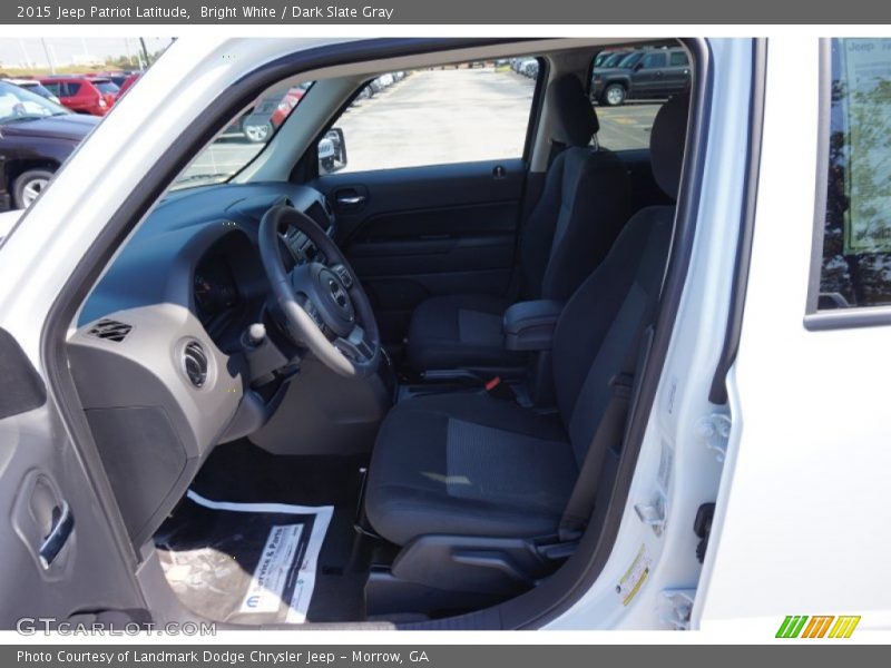 Bright White / Dark Slate Gray 2015 Jeep Patriot Latitude