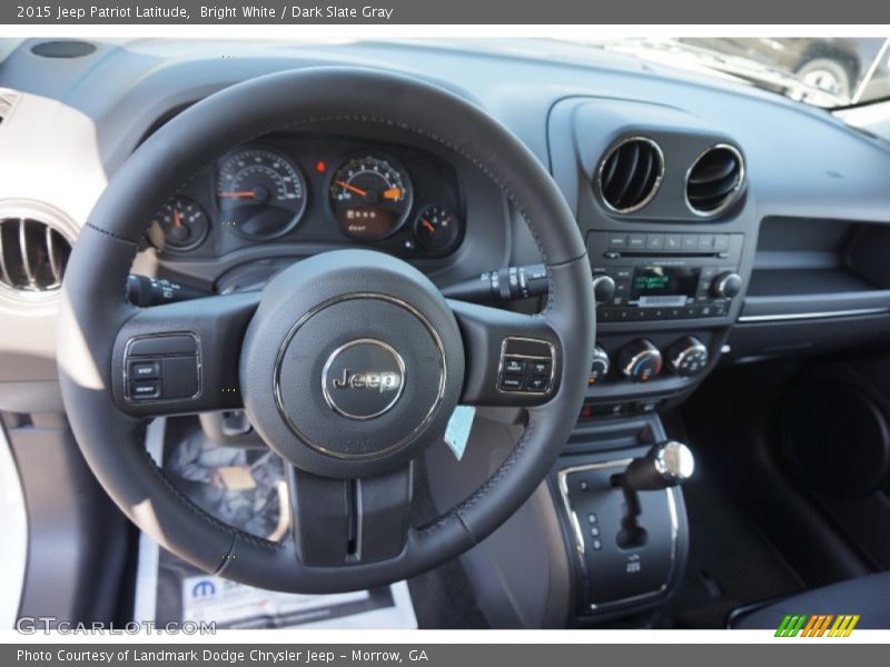 Bright White / Dark Slate Gray 2015 Jeep Patriot Latitude
