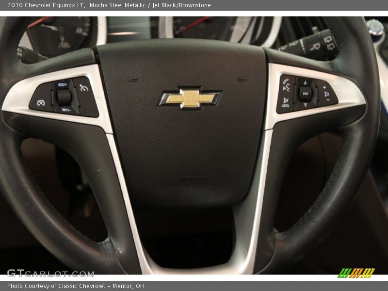 Mocha Steel Metallic / Jet Black/Brownstone 2010 Chevrolet Equinox LT