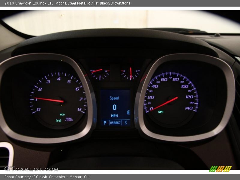 Mocha Steel Metallic / Jet Black/Brownstone 2010 Chevrolet Equinox LT