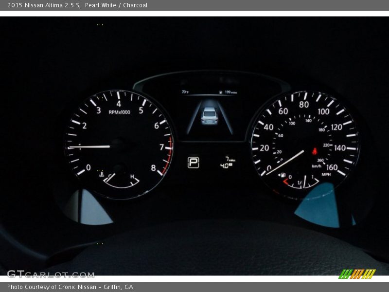 Pearl White / Charcoal 2015 Nissan Altima 2.5 S