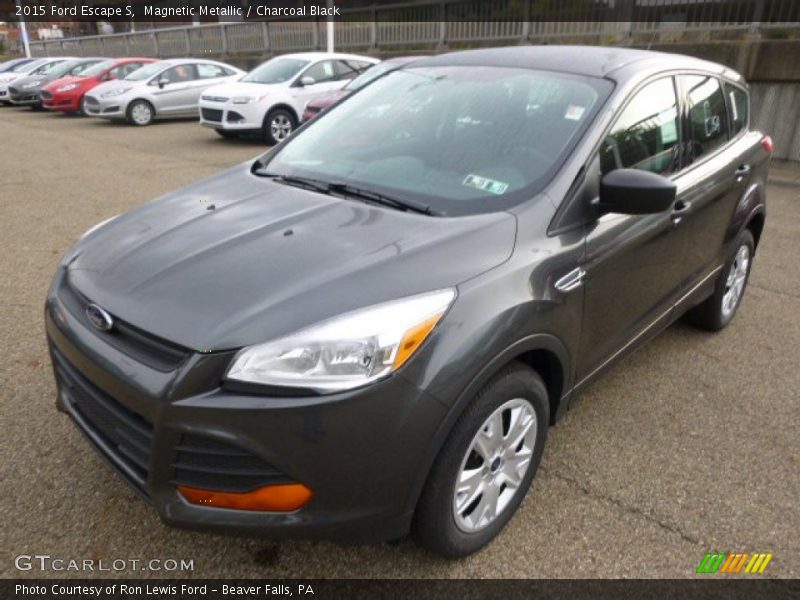 Magnetic Metallic / Charcoal Black 2015 Ford Escape S