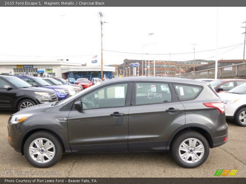 Magnetic Metallic / Charcoal Black 2015 Ford Escape S