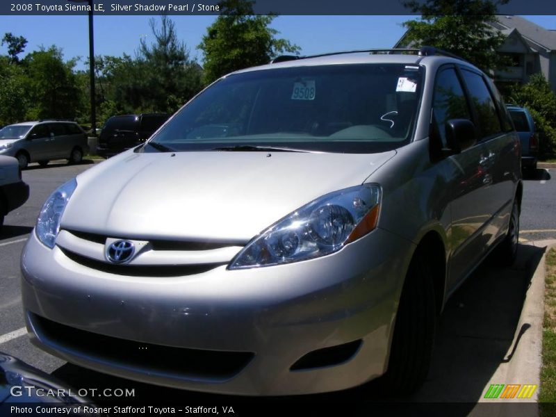 Silver Shadow Pearl / Stone 2008 Toyota Sienna LE