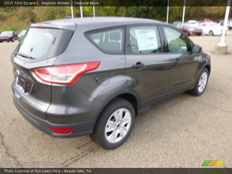 Magnetic Metallic / Charcoal Black 2015 Ford Escape S