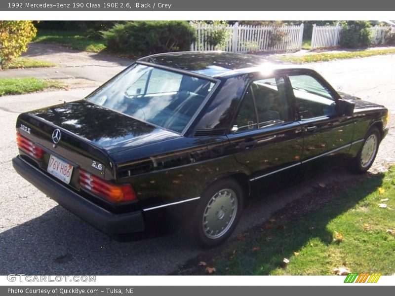 Black / Grey 1992 Mercedes-Benz 190 Class 190E 2.6