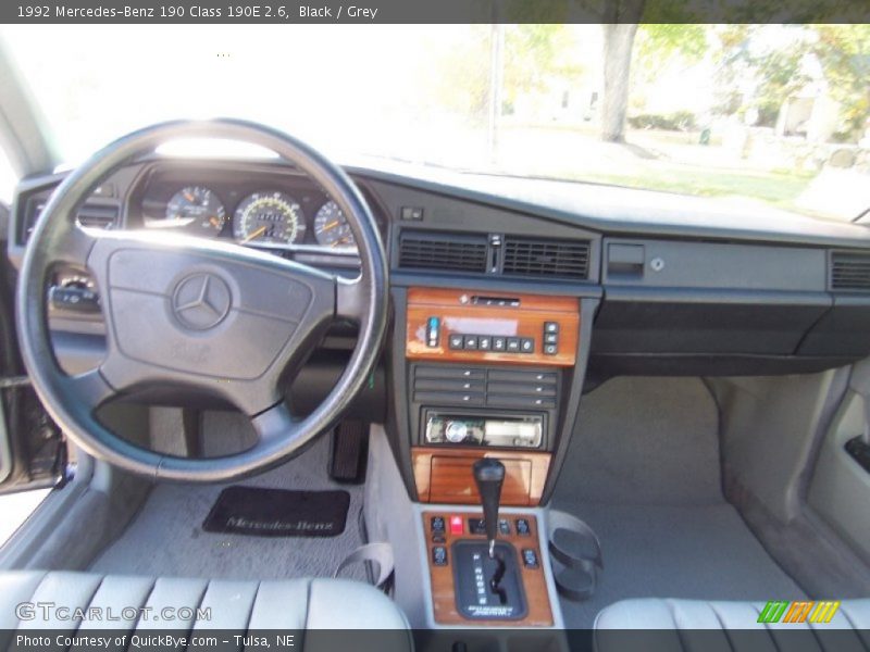 Black / Grey 1992 Mercedes-Benz 190 Class 190E 2.6