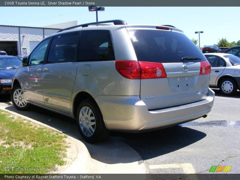 Silver Shadow Pearl / Stone 2008 Toyota Sienna LE