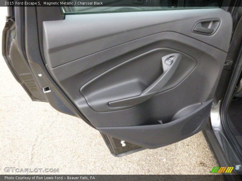 Magnetic Metallic / Charcoal Black 2015 Ford Escape S