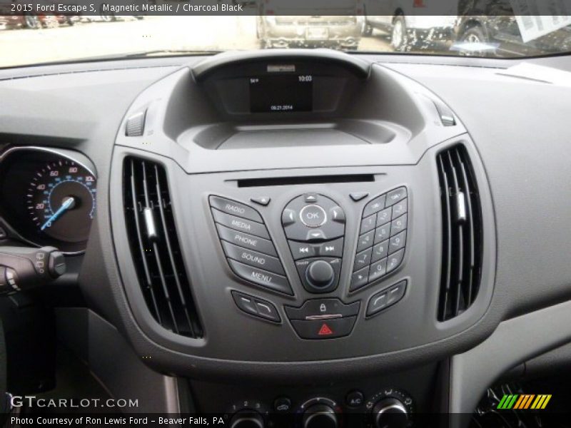 Magnetic Metallic / Charcoal Black 2015 Ford Escape S
