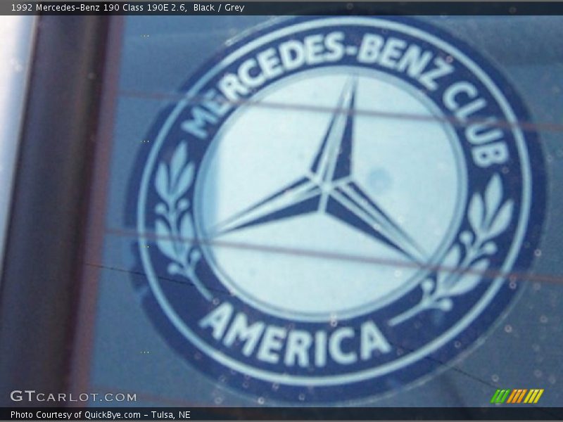 Black / Grey 1992 Mercedes-Benz 190 Class 190E 2.6