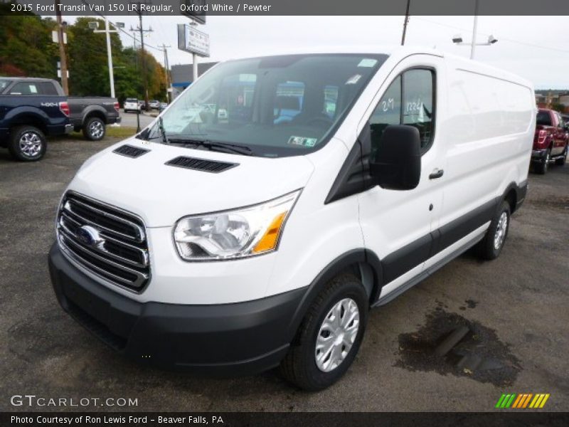 Oxford White / Pewter 2015 Ford Transit Van 150 LR Regular