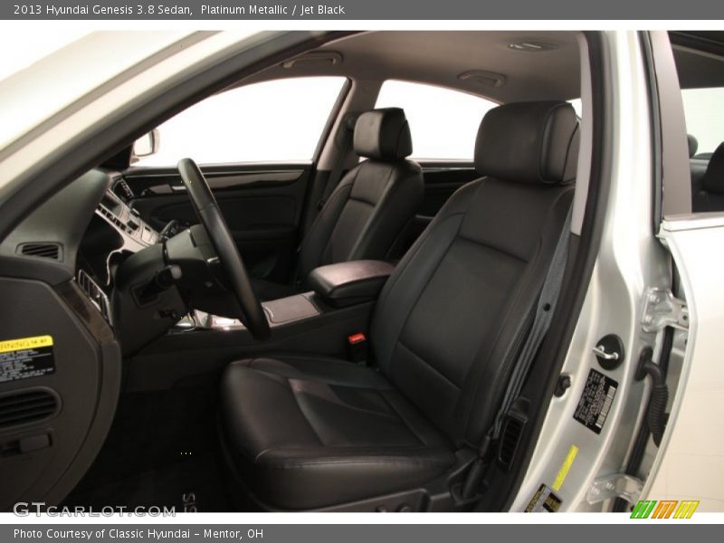 Platinum Metallic / Jet Black 2013 Hyundai Genesis 3.8 Sedan