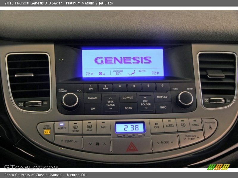 Platinum Metallic / Jet Black 2013 Hyundai Genesis 3.8 Sedan