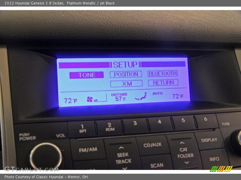 Platinum Metallic / Jet Black 2013 Hyundai Genesis 3.8 Sedan