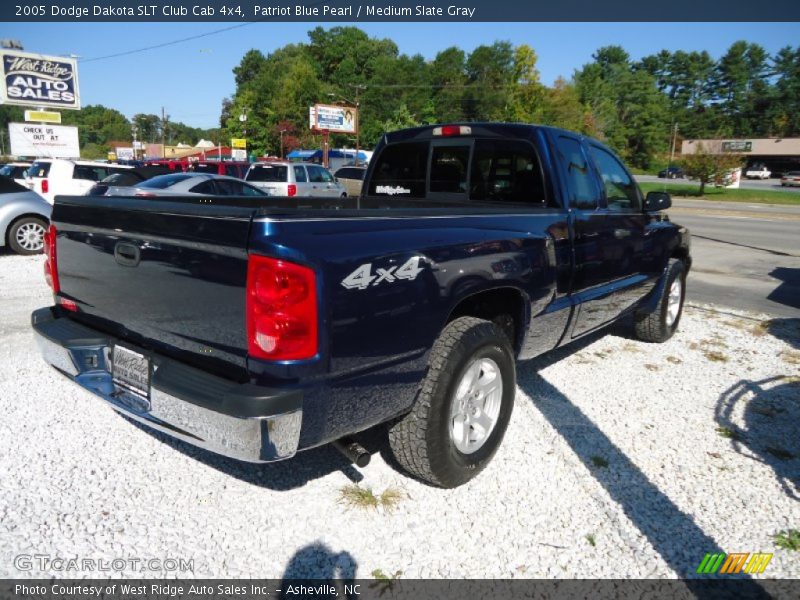 Patriot Blue Pearl / Medium Slate Gray 2005 Dodge Dakota SLT Club Cab 4x4