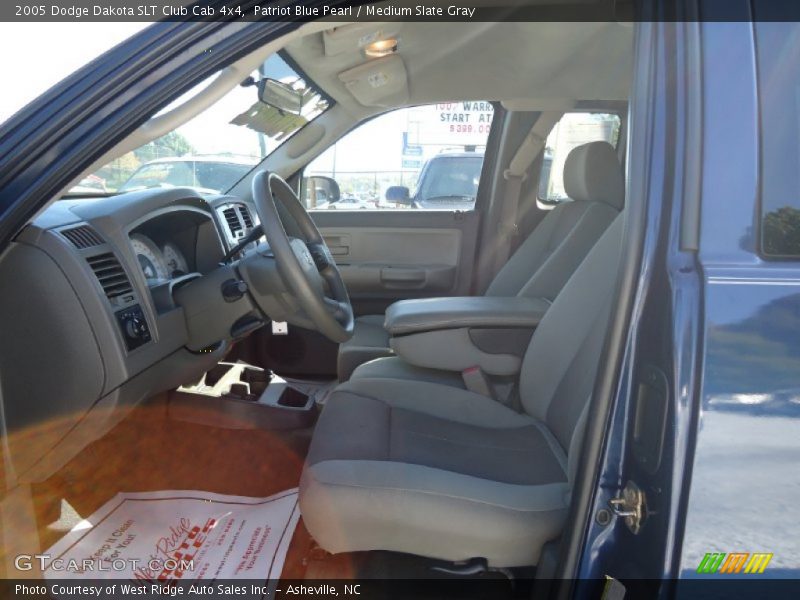 Patriot Blue Pearl / Medium Slate Gray 2005 Dodge Dakota SLT Club Cab 4x4