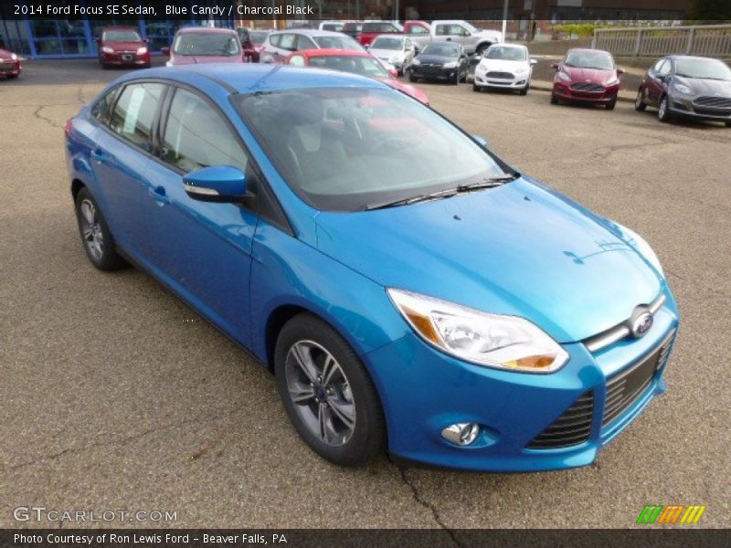 Blue Candy / Charcoal Black 2014 Ford Focus SE Sedan