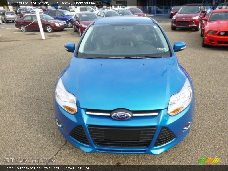 Blue Candy / Charcoal Black 2014 Ford Focus SE Sedan