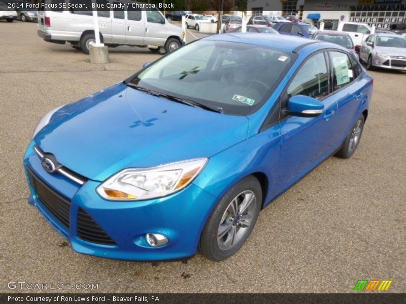 Blue Candy / Charcoal Black 2014 Ford Focus SE Sedan