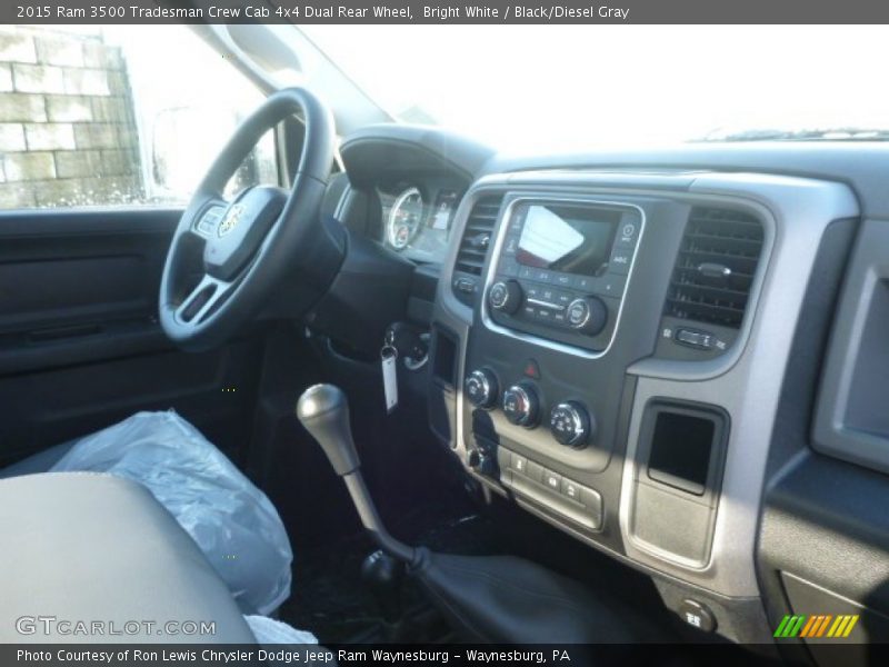 Bright White / Black/Diesel Gray 2015 Ram 3500 Tradesman Crew Cab 4x4 Dual Rear Wheel