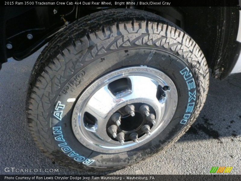 Bright White / Black/Diesel Gray 2015 Ram 3500 Tradesman Crew Cab 4x4 Dual Rear Wheel
