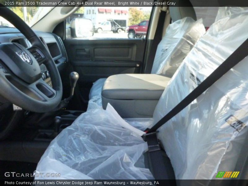 Bright White / Black/Diesel Gray 2015 Ram 3500 Tradesman Crew Cab 4x4 Dual Rear Wheel