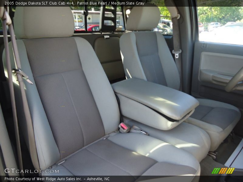 Patriot Blue Pearl / Medium Slate Gray 2005 Dodge Dakota SLT Club Cab 4x4