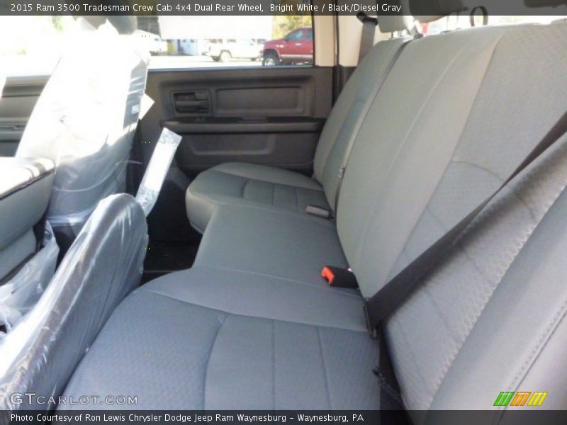 Bright White / Black/Diesel Gray 2015 Ram 3500 Tradesman Crew Cab 4x4 Dual Rear Wheel