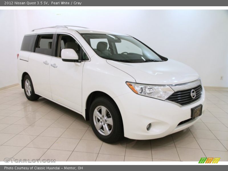 Pearl White / Gray 2012 Nissan Quest 3.5 SV