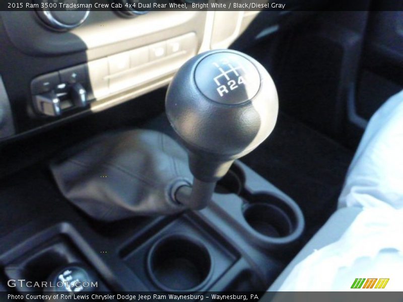  2015 3500 Tradesman Crew Cab 4x4 Dual Rear Wheel 6 Speed Manual Shifter