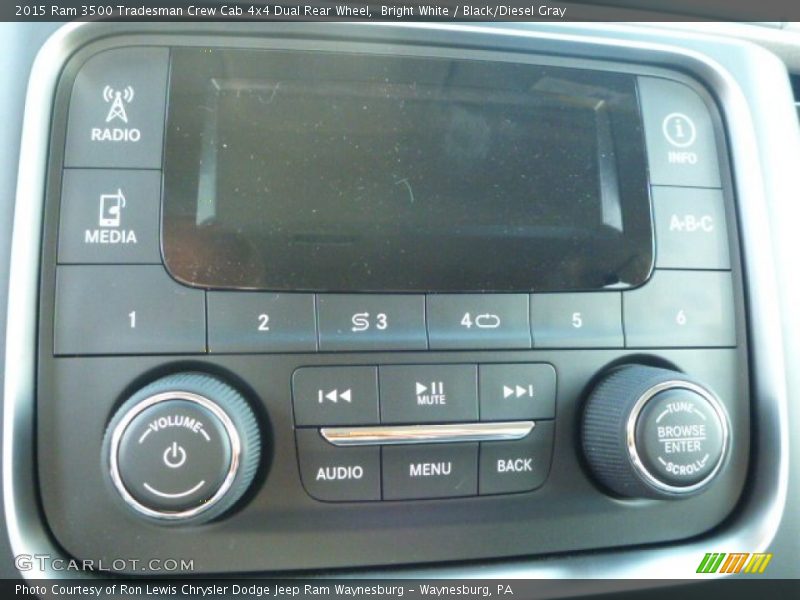 Audio System of 2015 3500 Tradesman Crew Cab 4x4 Dual Rear Wheel