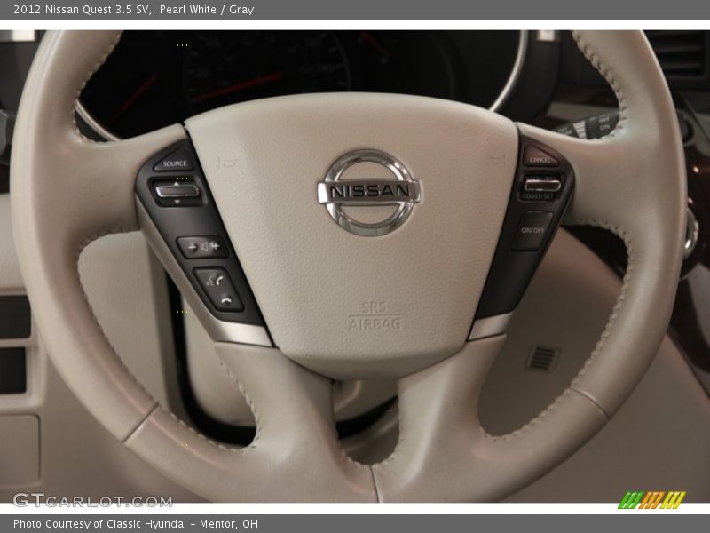 Pearl White / Gray 2012 Nissan Quest 3.5 SV