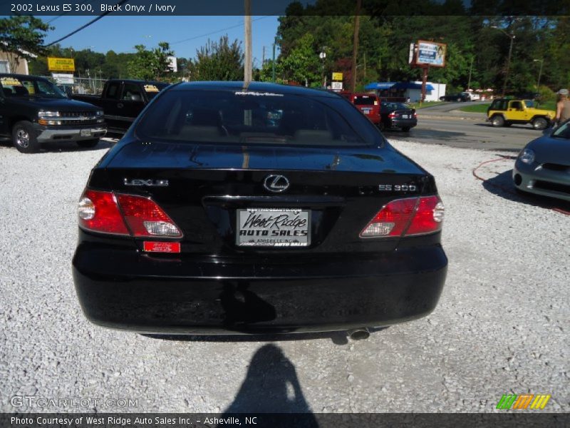 Black Onyx / Ivory 2002 Lexus ES 300