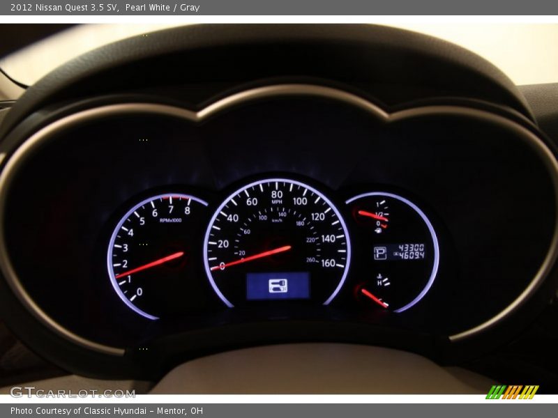 Pearl White / Gray 2012 Nissan Quest 3.5 SV