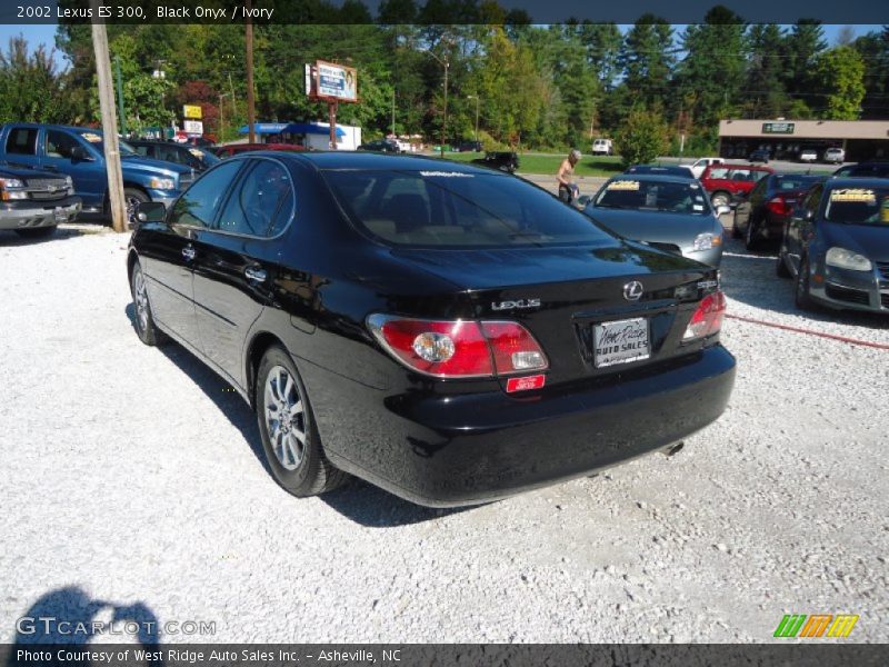 Black Onyx / Ivory 2002 Lexus ES 300