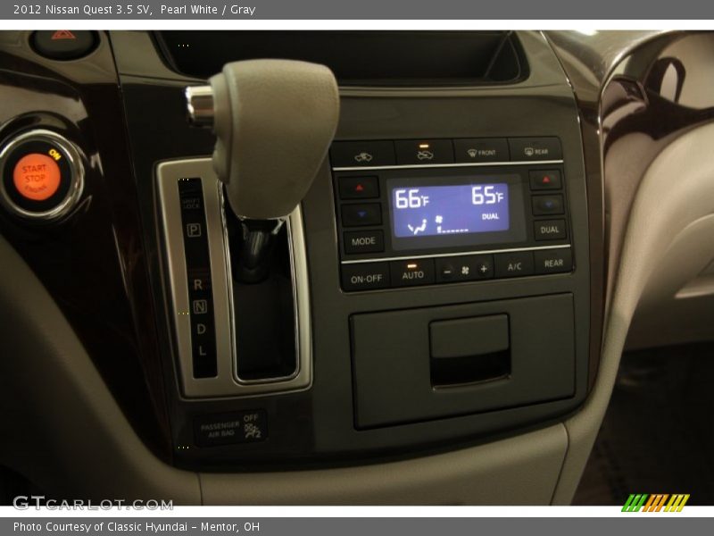 Pearl White / Gray 2012 Nissan Quest 3.5 SV