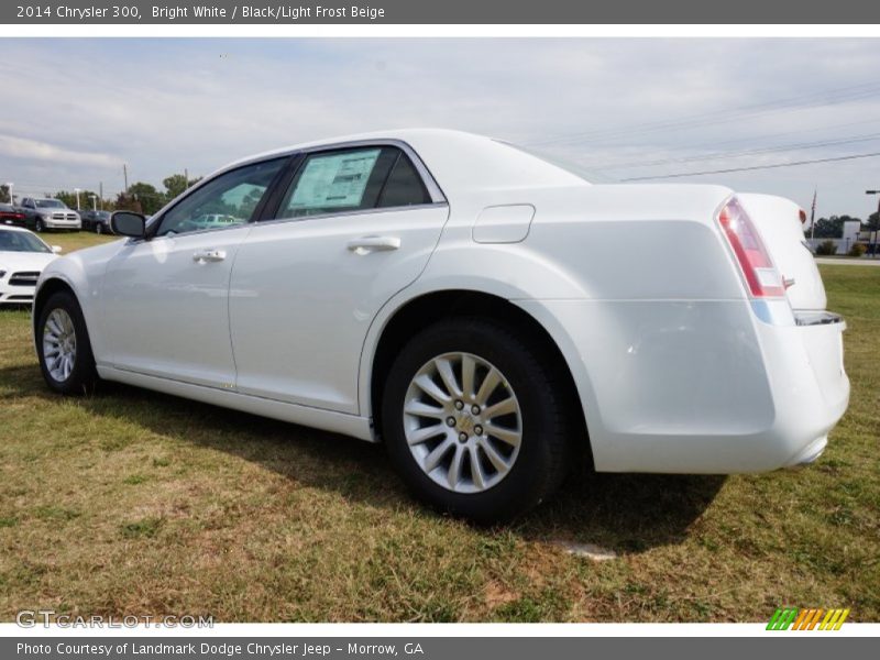 Bright White / Black/Light Frost Beige 2014 Chrysler 300