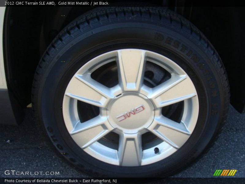 Gold Mist Metallic / Jet Black 2012 GMC Terrain SLE AWD