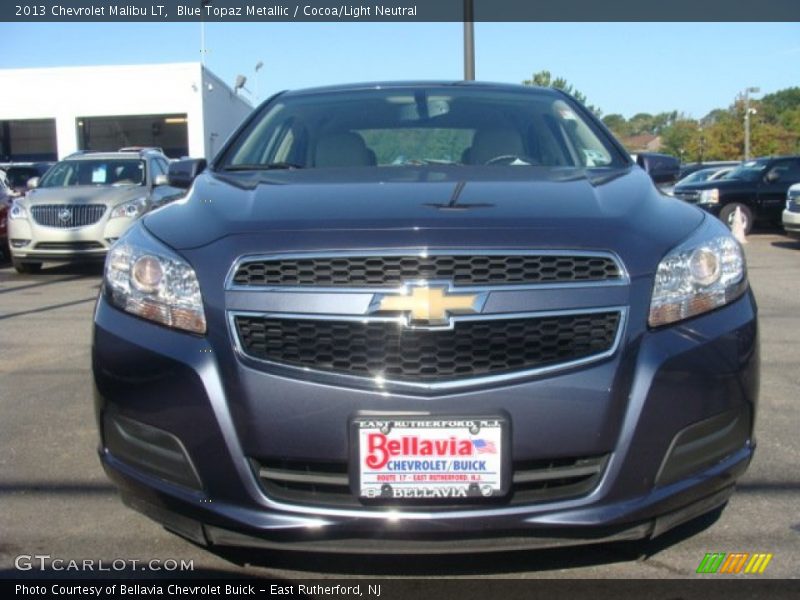 Blue Topaz Metallic / Cocoa/Light Neutral 2013 Chevrolet Malibu LT