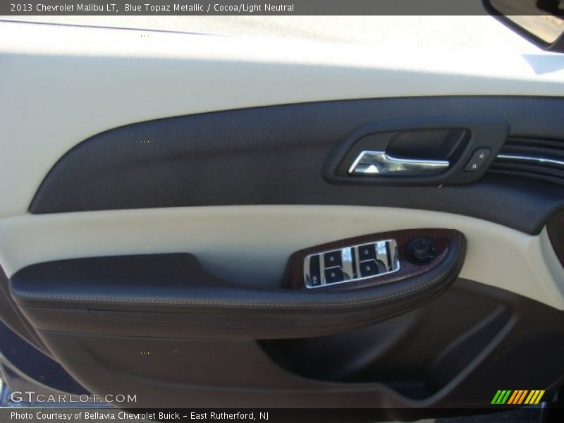 Blue Topaz Metallic / Cocoa/Light Neutral 2013 Chevrolet Malibu LT