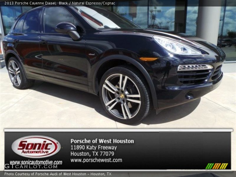 Black / Natural Espresso/Cognac 2013 Porsche Cayenne Diesel