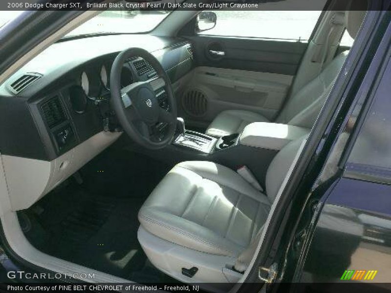 Brilliant Black Crystal Pearl / Dark Slate Gray/Light Graystone 2006 Dodge Charger SXT