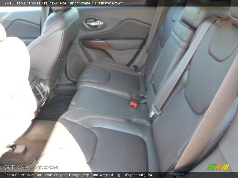 Bright White / Trailhawk Brown 2015 Jeep Cherokee Trailhawk 4x4