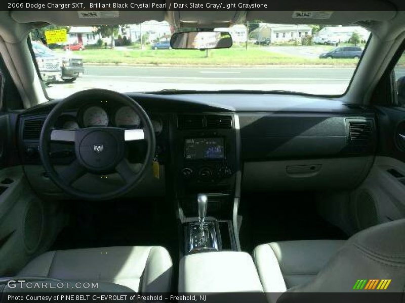 Brilliant Black Crystal Pearl / Dark Slate Gray/Light Graystone 2006 Dodge Charger SXT