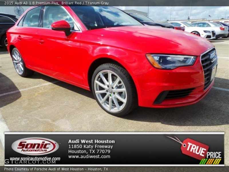 Brilliant Red / Titanium Gray 2015 Audi A3 1.8 Premium Plus