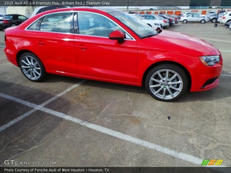 Brilliant Red / Titanium Gray 2015 Audi A3 1.8 Premium Plus