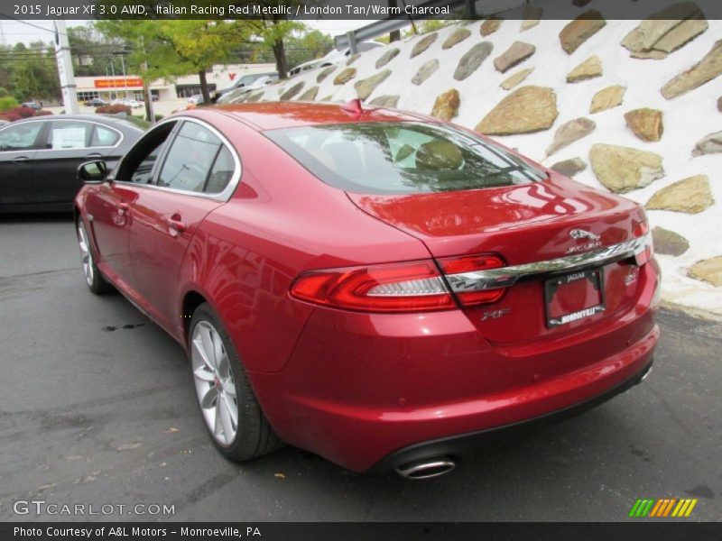 Italian Racing Red Metallic / London Tan/Warm Charcoal 2015 Jaguar XF 3.0 AWD